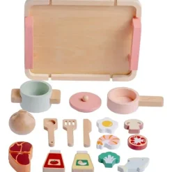 JC Toys - Conjunto de chef de cozinha de 16 peças em madeira real, coleção Parfait, maiores de 3 anos, brinquedos Twiggly Sale