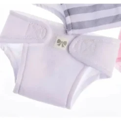 JC Toys - Fraldas ecológicas laváveis ​​e reutilizáveis ​​para bonecas, pacote com 4 para bonecas de 14 a 18 anos, rosa Outlet