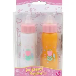 JC Toys - Garrafas mágicas desaparecidas de luxo, cabe em todas as bonecas, leite e suco, maiores de 2 anos, rosa Discount