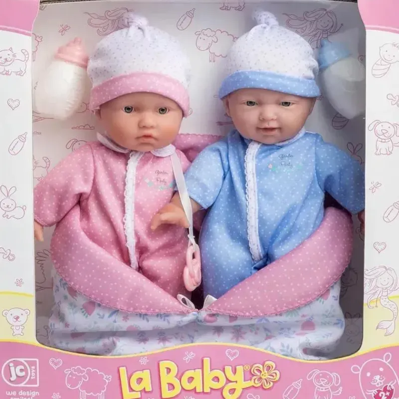 jc_toys__la_baby__bonecas_SKUyp10Fubb_3.webp JC Toys - La Baby 11 Bonecas Gêmeas de Corpo Macio, Roupas Removíveis e Saco de Dormir Reversível e Acessórios Fashion