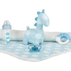 JC Toys - La Newborn totalmente em vinil anatomicamente correto Real Boy 15, desenhado por Berenguer, azul com pontos Online