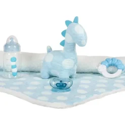 JC Toys - La Newborn totalmente em vinil anatomicamente correto Real Boy 15, desenhado por Berenguer, azul com pontos Online
