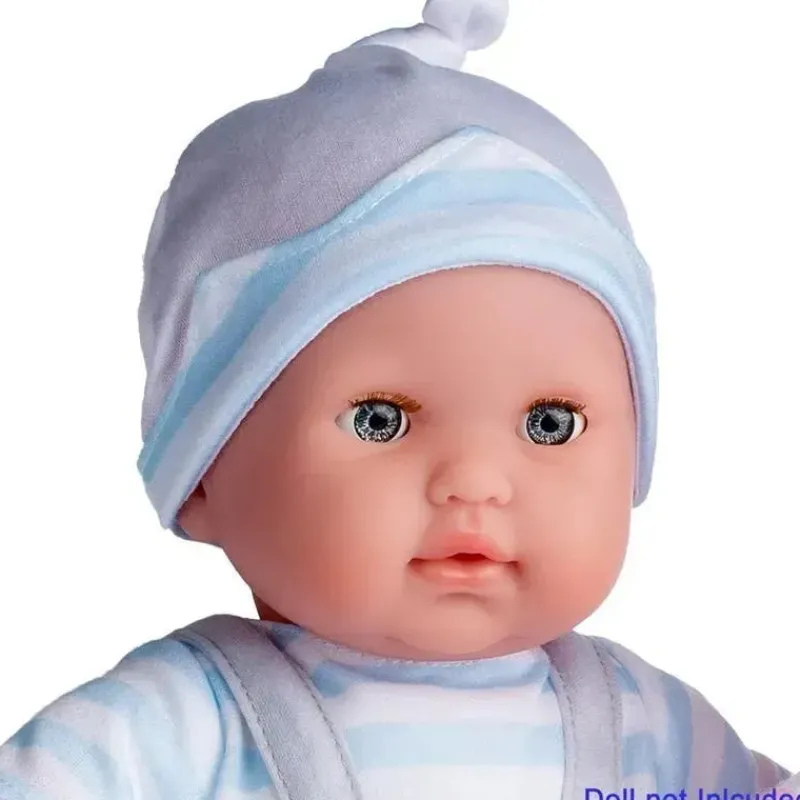 jc_toys__roupa_de_boneca__SKUXsnbhaI8_1.webp JC Toys - Roupa de boneca Berenguer Boutique, macacão cinza com listras azuis, maiores de 2 anos Outlet