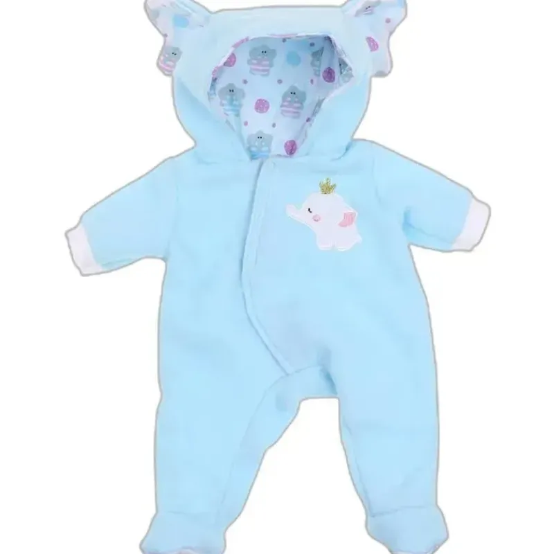 jc_toys__roupa_de_boneca__SKUlth3C5AO_0.webp JC Toys - Roupa de boneca Berenguer Boutique, macacão com capuz com tema de elefante azul, maiores de 2 anos Hot