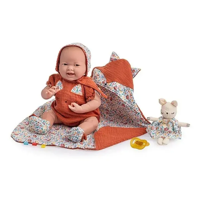 jc_toys_la_newbornnature__SKUv4kCXk7t_0.webp JC Toys La NewbornNature Collection 15,5 Boneca de corpo macio e acessórios para maiores de 2 anos Outlet