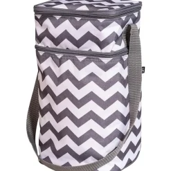 J.L. Childress - 6 Bottle Cooler, Grey Chevron Fashion