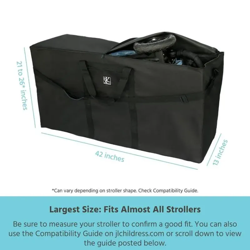 jl_childress__single_amp__SKUINoTHZva_1.webp J.L. Childress - Single & Double Stroller Travel Bag - Black New