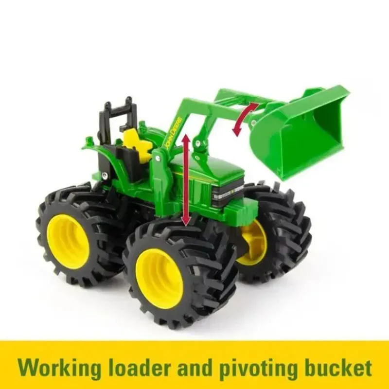 john_deere__monster_tread_SKUatfDYHKx_1.webp John Deere - Monster Treads Vehicle 2 Toy Pack - Trator com carregadeira e jacaré New