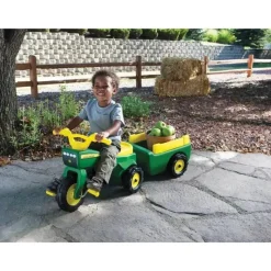 John Deere - Trike &amp; Wagon - Passeio de triciclo movido a criança em brinquedo Clearance