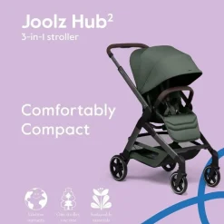 Joolz - Hub² Compact Stroller Lightweight, Forest Green Online