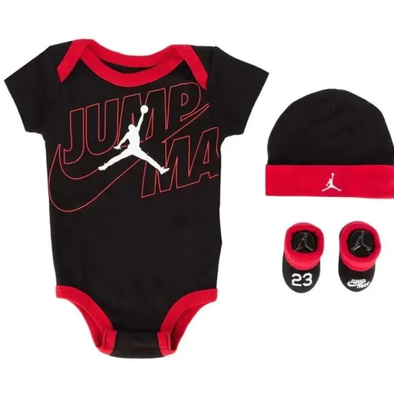 jordan__macaco_chapu_e_bo_SKUpERkmDPL_0.webp Jordan - macacão, chapéu e botinha bebê menino 3 unidades, preto/vermelho Clearance
