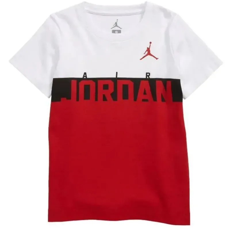 Jordan Baby – Camiseta infantil Color Block, vermelho academia Online
