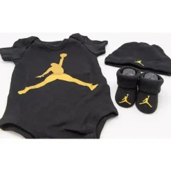 Jordan Baby - Conjunto básico 3Pk preto e dourado Hot