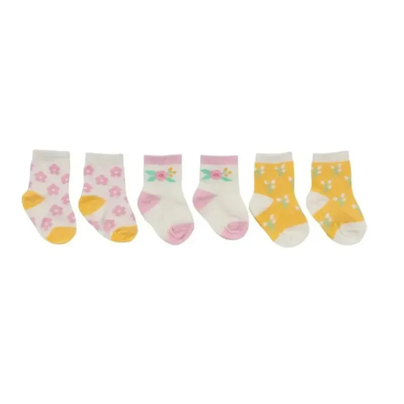 jujube__trio_de_meias_par_SKUw7KCdP9N_1.webp Ju-Ju-Be Jujube - Trio de meias para bebê, Sweet Daisy Outlet