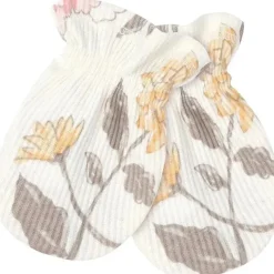 Just Born - Conjunto de bonés e luvas de 4 peças para bebês meninasMittens, Dusty Pink e Floral, 0-6M Discount
