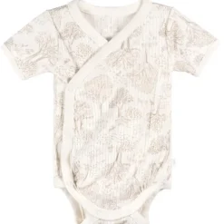 Just Born - 3Pk Baby Bodysuit Neutral Brown Prints Clearance