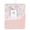 Just Born - 2Pk Cotton Baby Blanket Girl Pink New