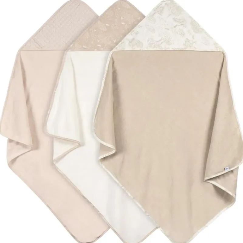 just_born__pk_hooded_towe_SKUKWwIzmxm_0.webp Just Born - 3Pk Hooded Towels Baby Neutral Tan New