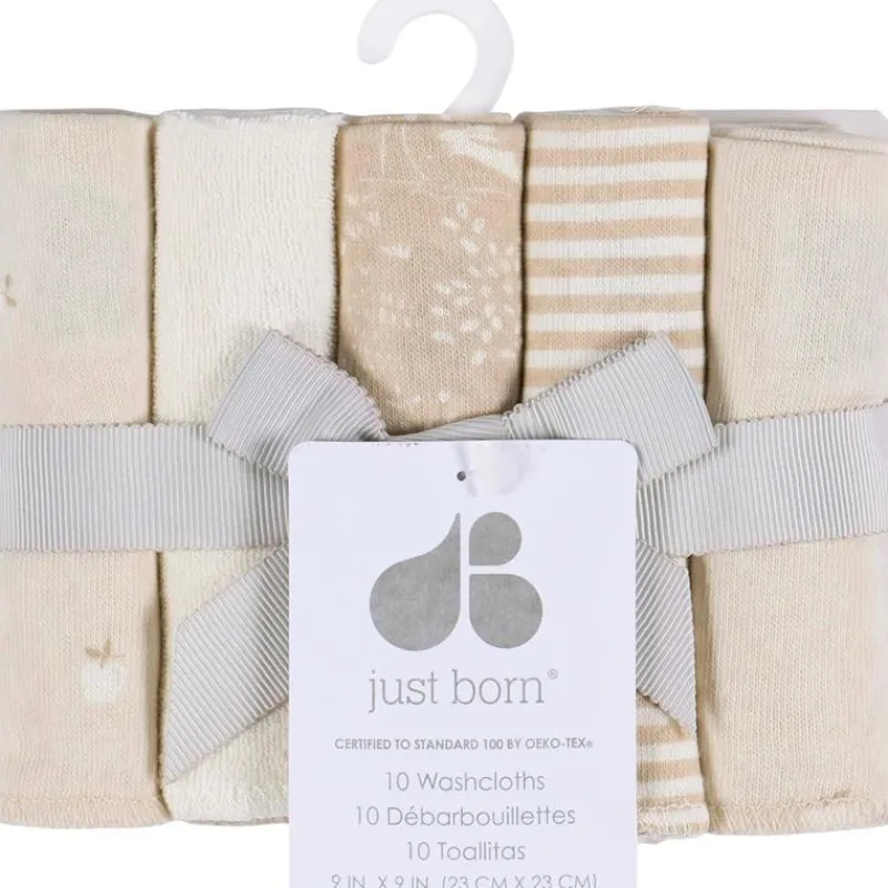 just_born__pk_knit_terry__SKUdZQy2f8Z_1.webp Just Born - 10Pk Knit Terry Washcloths Neutral Tan Clearance