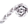 Kalencom - Braided Crib Bumper, Grey Fashion