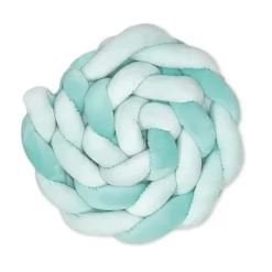 Kalencom - Braided Crib Bumper, Mint Fashion