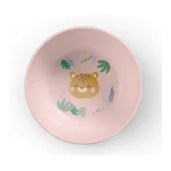 Kalencom - Jungle Cheetahs 5 Piece Feeding Set, Pink New
