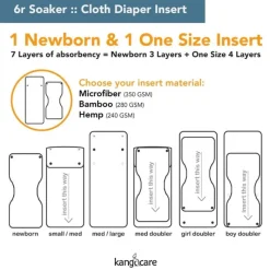 Kanga Care - 6R Soaker Bamboo, 5 Pk Sale