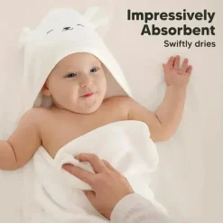 Keababies - Cuddle Baby Hooded Towel, Lamb Clearance