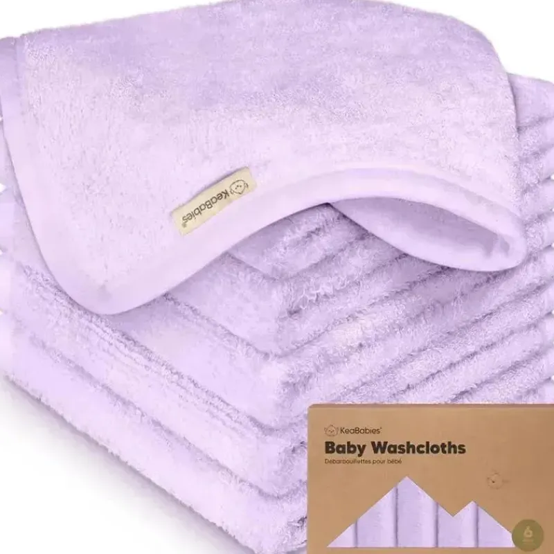 keababies__pack_baby_wash_SKUsjPzOebl_0.webp Keababies - 6-Pack Baby Wash Cloths, Soft Lilac Discount