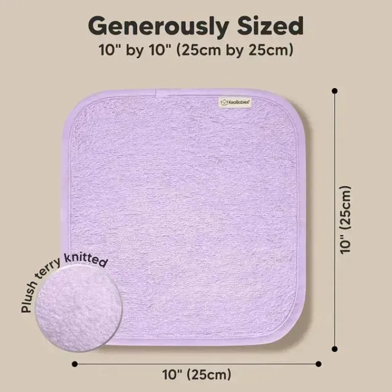 keababies__pack_baby_wash_SKUsjPzOebl_2.webp Keababies - 6-Pack Baby Wash Cloths, Soft Lilac Discount