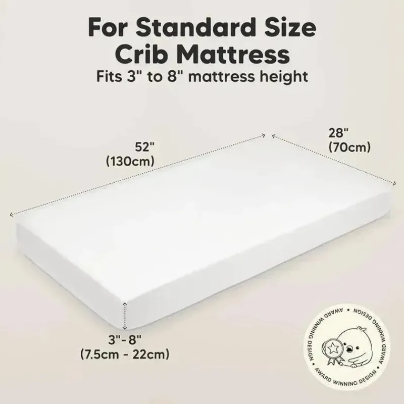 keababies__pack_organic_c_SKUjQ3oCSb0_1.webp Keababies - 2-Pack Organic Cotton Fitted Crib Sheet,| Soft White Online