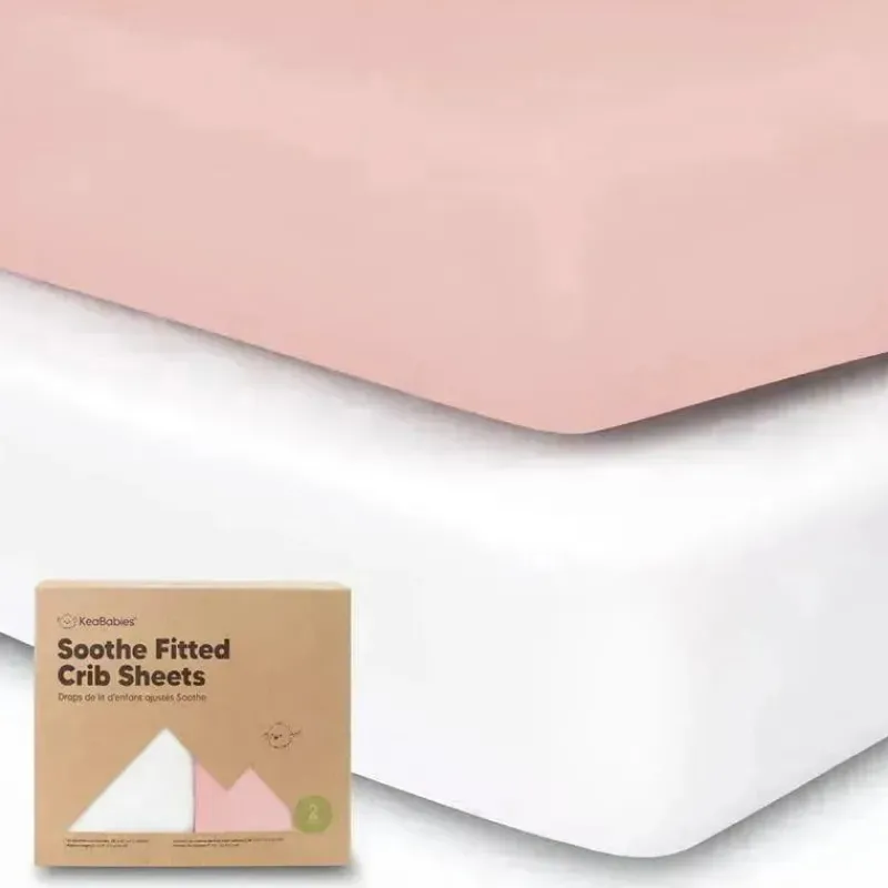 keababies__pack_organic_c_SKUugYHTbgn_0.webp Keababies - 2-Pack Organic Cotton Fitted Crib Sheet, Rose Discount