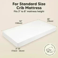 Keababies - 2-Pack Organic Cotton Fitted Crib Sheet, Rose Discount