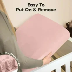 Keababies - 2-Pack Organic Cotton Fitted Crib Sheet, Rose Discount