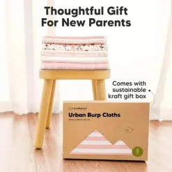 Keababies - 5-Pack Urban Burp Cloths, Sweet Charm Online