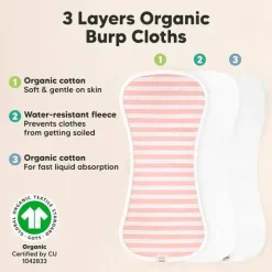 Keababies - 5-Pack Urban Burp Cloths, Sweet Charm Online