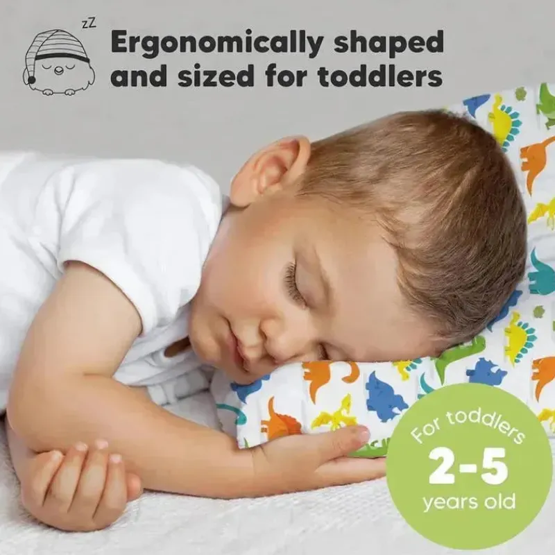 keababies__x_toddler_pill_SKU1r4U9wmx_3.webp Keababies - 13X18 Toddler Pillow With Pillowcase, Happy Dino Fashion