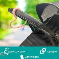 Kidco - BUGGY HEART HOOK da BUGGYGEAR, ouro rosa/couro rosa Hot
