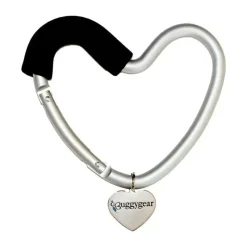 Kidco - BUGGY HEART HOOK da BUGGYGEAR, espuma preta/alumínio prateado Fashion
