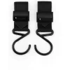 Kidco - Buggygear Premium Anti-Slip Boutique Buggy Hooks, preto fosco, conjunto de 2 Clearance