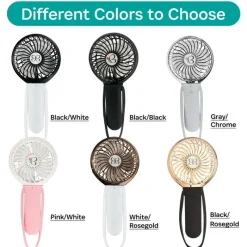 Kidco - Turbofan de 3 velocidades, Preto/Preto Fashion