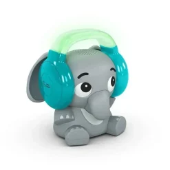 Baby Einstein Kids II - Earl The Elephant Máquina de som de chupeta Bluetooth, luz noturna de música de fluxo New