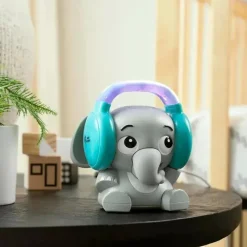Baby Einstein Kids II - Earl The Elephant Máquina de som de chupeta Bluetooth, luz noturna de música de fluxo New