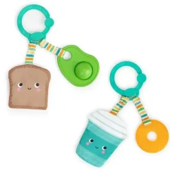 Bright Starts Kids II - Par Perfeito Brinquedo Mordedor 2 em 1, Café e Donuts Outlet
