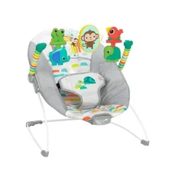 Bright Starts Kids II - Playful Paradise Confortável Cadeirinha para Bebê com Vibração Calmante Discount