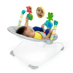Bright Starts Kids II - Playful Paradise Confortável Cadeirinha para Bebê com Vibração Calmante Discount