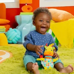 Bright Starts Kids II - Brinquedo de atividade musical Pull, Play 'N Boogie Giraffe Fashion