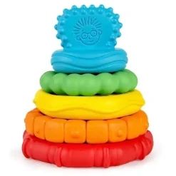 Baby Einstein Kids II - Brinquedo mordedor multitexturizado Stack & Teethe Outlet