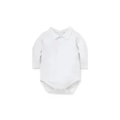 Kissy Kissy - Body Manga Longa para Bebê com Gola, Branco Online