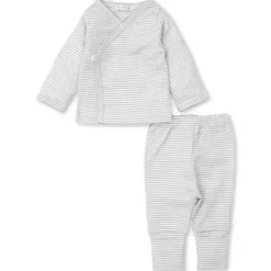 Kissy Kissy - Conjunto de calça com pés neutros para bebê, cinza New
